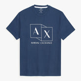 Brandahub T-shirts AX Printed tshirt-navy blue