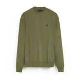 Brandahub sweaters RL Crew neck Cotton Sweater (olive green)