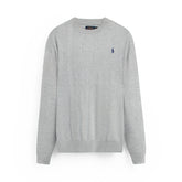 RL Crew neck Cotton Sweater (heather grey)
