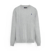 Brandahub sweaters RL Crew neck Cotton Sweater (heather grey)