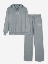 brandahub knit co-ord sets Free size The mumu Crystal-Embellished Knit Set (grey)