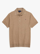 Th knit polo- khaki