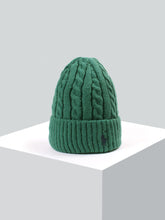 brandahub caps free size Rl Cable Knit Beanie (bottle green)