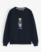 Brandahub sweartshirts premium Rl Bear Fleece sweatshirt (navy blue)