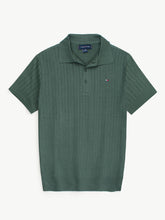 Th knit polo- British green