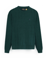 Brandahub sweaters RL Cable-Knit Cotton Sweater (green)