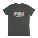 PRL printed T Shirt-olive green - brandahub