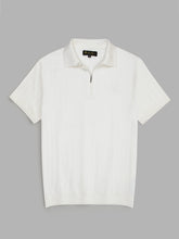 LP knit polo-white
