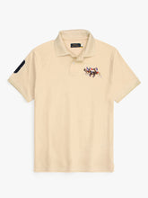 RL triple pony polo- beige