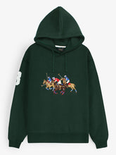 Brandahub sweartshirts premium Rl triple pony Fleece hoodie (British green)