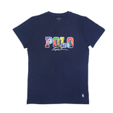 Brandahub T-shirts PRL printed T Shirt-navy blue