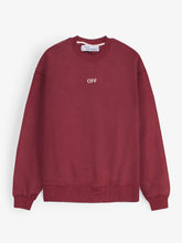 The OFF Fleece Sweatshirt (maroon) unisex
