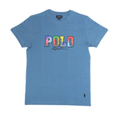 Brandahub T-shirts PRL printed T Shirt- sky blue