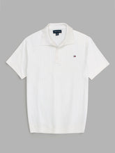 Th knit polo- white