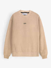 The OFF Fleece Sweatshirt (beige) unisex