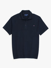 Th knit polo- navy blue