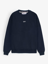 The OFF Fleece Sweatshirt (Navy blue) unisex