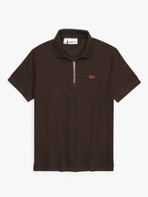 Lst polo zip-Brown