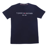 Brandahub T-shirts TH Emb T Shirt-Navy blue