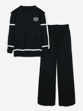 The Lwe Striped Knit Co-ord Set (black)