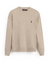 Brandahub sweaters RL Cable-Knit Cotton Sweater (beige)