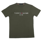 Brandahub T-shirts TH Emb T Shirt-olive green