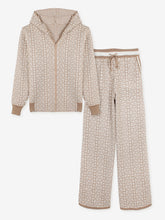 The Elysian Monogram Knit Set (Camel & Cream)
