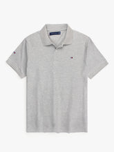 Th polo small flag-heather grey