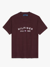 Th printed us tshirt-maroon