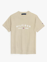 Th printed us tshirt-beige