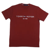 TH Emb T Shirt-maroon - brandahub