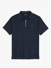 Hb zip polo-Navy blue