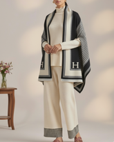 The Heritage Houndstooth 3-Piece Knit Set (Cream)