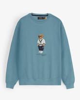 Brandahub sweartshirts premium Rl Bear Fleece sweatshirt (sky blue)