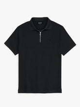 Hb zip polo-black