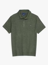 Th knit polo- olive green