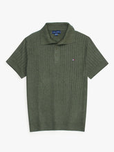 Th knit polo- olive green