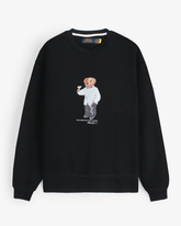 Brandahub sweartshirts premium Rl Bear Fleece sweatshirt (Black)