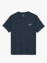 Ao Printed tshirt-navy blue