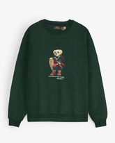 Brandahub sweartshirts premium Rl Bear Fleece sweatshirt (British green)