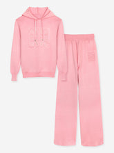 brandahub knit co-ord sets Free size The Lwe Hoodie Knit Co-ord Set (pink)