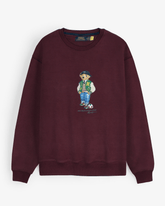 Brandahub sweartshirts premium Rl Bear Fleece sweatshirt (maroon)