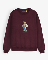premium Rl Bear Fleece sweatshirt (maroon)