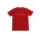 A.r.m.a.n.i emb T Shirt-red - brandahub