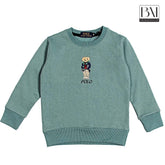 Brandahub SWEARTSHIRT polo bear kids sweartshirt aqua blue