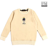 polo bear kids sweartshirt beige - brandahub