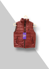 polo kids half sleeve puffer burgundy - brandahub