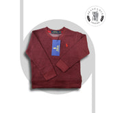polo kids sweartshirt mehroon - brandahub