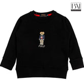 polo bear kids sweartshirt black - brandahub