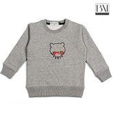 knz kids sweartshirt heather grey - brandahub